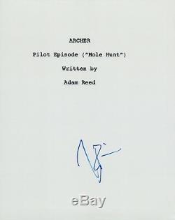 H. Jon Benjamin Signed Autograph ARCHER Pilot Episode Script Mole Hunt COA VD