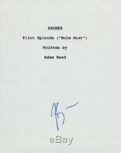 H. Jon Benjamin Signed Autograph ARCHER Pilot Episode Script Mole Hunt COA VD