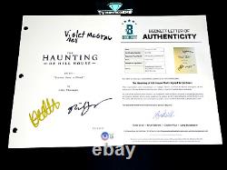 Haunting Of Hill House Signed Pilot Script By 3 Cast Kate Siegel Mike Flanagan