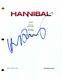 Hugh Dancy Signed Autograph Hannibal Full Pilot Script Mads Mikkelsen