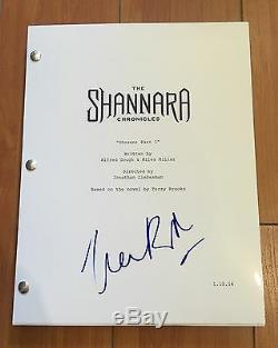 IVANA BAQUERO SIGNED THE SHANNARA CHRONICLES FULL PILOT SCRIPT with PROOF