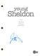 Iain Armitage Signed Autograph Young Sheldon Pilot Script Screenplay Beckett COA