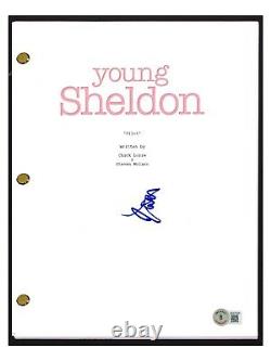 Iain Armitage Signed Autograph Young Sheldon Pilot Script Screenplay Beckett COA