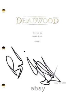Ian McShane Signed Autograph Deadwood Full Pilot Script Screenplay Al Swearengen