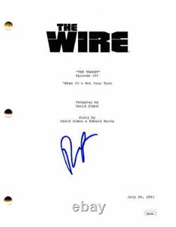 Idris Elba Signed Autograph The Wire Full Pilot Script Stringer Bell with JSA COA