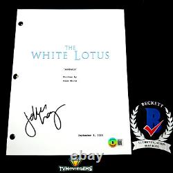 JAKE LACY SIGNED THE WHITE LOTUS PILOT TV EPISODE SCRIPT with BECKETT BAS COA