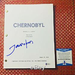 JARED HARRIS SIGNED CHERNOBYL FULL PAGE PILOT SCRIPT with BECKETT BAS COA