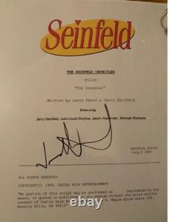 JASON ALEXANDER SIGNED Pilot Script Cover Seinfeld