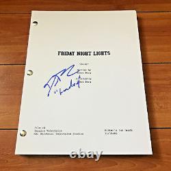 JESSE PLEMONS SIGNED FRIDAY NIGHT LIGHTS PILOT SCRIPT with CHARACTER NAME & COA