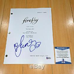 JEWEL STAITE SIGNED FIREFLY FULL PAGE PILOT SCRIPT with BECKETT BAS COA
