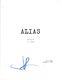 JJ Abrams J. J. Signed Autographed ALIAS Pilot Episode Script COA