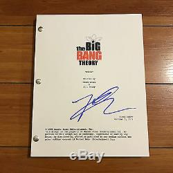 JOHNNY GALECKI SIGNED BIG BANG THEORY FULL PILOT SCRIPT with EXACT PROOF