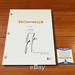JON CRYER SIGNED TWO AND A HALF MAN FULL 53 PAGE PILOT SCRIPT with BECKETT BAS COA