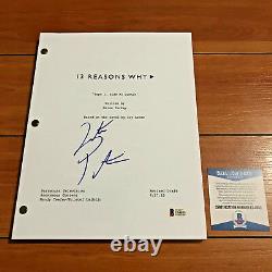 JUSTIN PRENTICE SIGNED 13 REASONS WHY FULL 59 PAGE PILOT SCRIPT with BECKETT COA