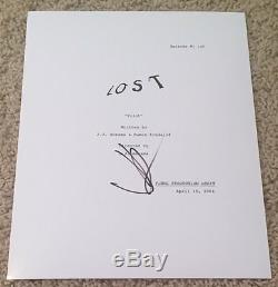 J. J. ABRAMS SIGNED AUTOGRAPH LOST FULL 97 PAGE PILOT SCRIPT withPROOF