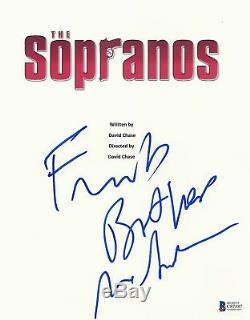 James Gandolfini Signed The Sopranos Full Pilot Script Screenplay Auto Beckett
