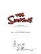 James L Brooks Signed Autographed THE SIMPSONS Pilot Episode Script COA