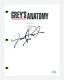 James Pickens Jr Signed Autographed Grey's Anatomy Pilot Script ACOA COA