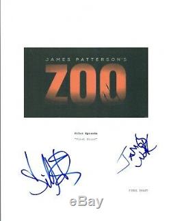 James Wolk & Billy Burke Signed Autographed ZOO Pilot Episode Script COA VD