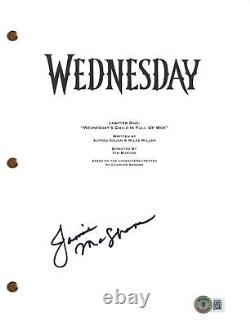 Jamie McShane Signed Autograph Wednesday Pilot Script Addams Family BAS COA