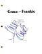 Jane Fonda Grace And Frankie Signed Pilot Script Authentic Autograph Hologram