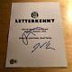 Jared Keeso Jacob Tierney Letterkenny Pilot Signed Auto Script Cover Beckett E1