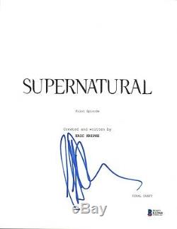 Jeffrey Dean Morgan Signed Autograph SUPERNATURAL Pilot Episode Script BAS COA