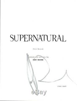 Jeffrey Dean Morgan Signed Autographed SUPERNATURAL Pilot Episode Script COA
