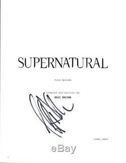 Jeffrey Dean Morgan Signed Autographed SUPERNATURAL Pilot Episode Script COA