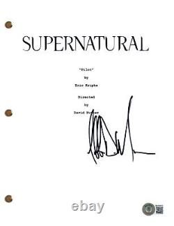 Jeffrey Dean Morgan Signed Supernatural Pilot Script Screenplay Autograph BAS