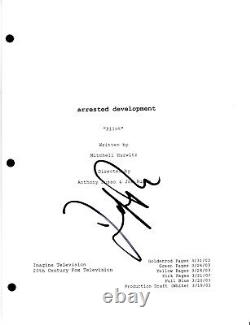 Jeffrey Tambor Hand Signed Full 39 Page'arrested Development' Pilot Script Coa
