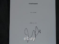 Jeffrey Tambor Signed Transparent Full 64 Page Pilot Script Proof Emmy