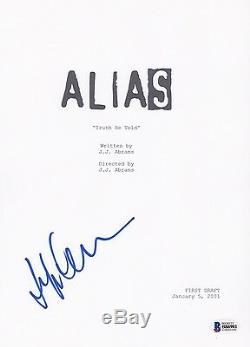 Jennifer Garner Signed Alias Pilot Episode Script Beckett Bas Autograph Auto