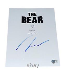 Jeremy Allen White Signed Autograph The Bear Pilot Full Script Beckett BAS COA