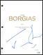Jeremy Irons The Borgias AUTOGRAPH Signed'Rodrigo' Pilot Episode Script ACOA