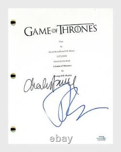 Jerome Flynn & Charles Dance Signed Game of Thrones Pilot Script ACOA COA