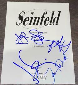 Jerry Seinfeld Larry David Alexander Dreyfus Signed Autograph Pilot Show Script