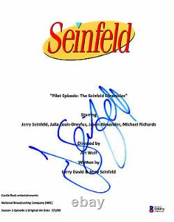 Jerry Seinfeld Signed Autograph Seinfeld Pilot Script Beckett Bas