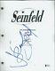 Jerry Seinfeld Signed Beckett Bas Certified Pilot Episode Full Script Autograph