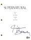 Jim Beaver Signed Autograph Supernatural Pilot Script Screenplay Beckett COA