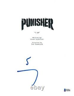 Jon Bernthal Signed The Punisher Pilot Script Cover Beckett Bas Autograph Auto