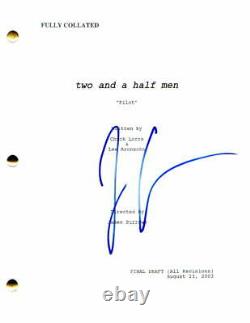 Jon Cryer Signed Autograph Two And A Half Men Pilot Script Charlie Sheen