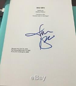 Jon Hamm Signed Autograph Mad Men Rare Pilot Show Full Script With Coa