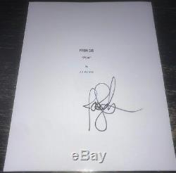 Joshua Jackson Signed Autograph Fringe Rare Full Pilot Episode Script Coa
