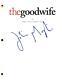 Julianna Margulies Signed The Good Wife Pilot Script Authentic Autograph