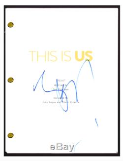 Justin Hartley Signed Autograph THIS IS US Pilot Episode Script Screenplay COA