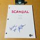 KATIE LOWES SIGNED AUTOGRAPH SCANDAL PILOT FULL PAGE SCRIPT with BECKETT BAS COA