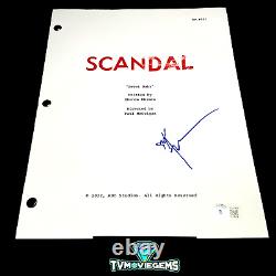KERRY WASHINGTON SIGNED SCANDAL FULL PAGE PILOT SCRIPT with BECKETT BAS COA