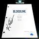 KYLE CHANDLER SIGNED BLOODLINE FULL PAGE PILOT SCRIPT with BECKETT BAS COA