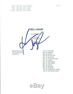 Katherine Heigl Signed Autographed GREY'S ANATOMY Pilot Episode Script COA AB